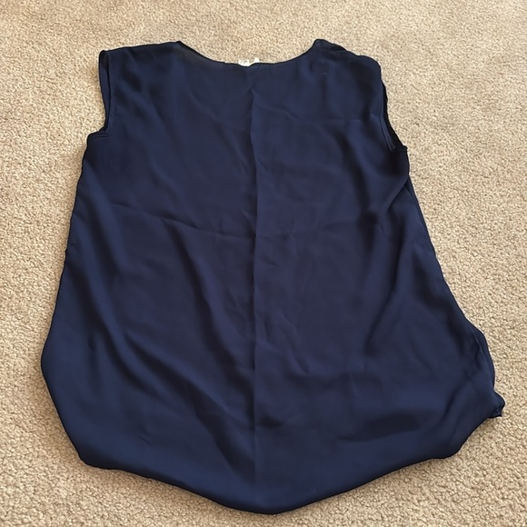 Stella Luce Navy Blue Sleeveless Women's Top size Large - Picture 4 of 5